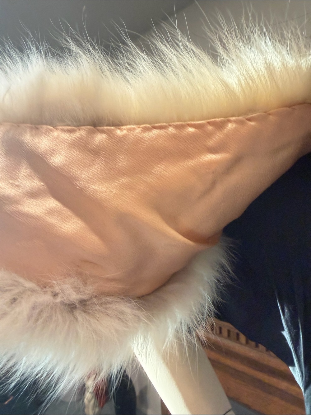 Vintage Luxe real Fur Stole Collar Wrap - Hollywood Glam - stunning - Picture 4 of 5